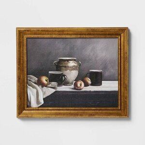 Studio McGee‎ 12x10 Moody Still Life Framed Wall Art Canvas - New in Box